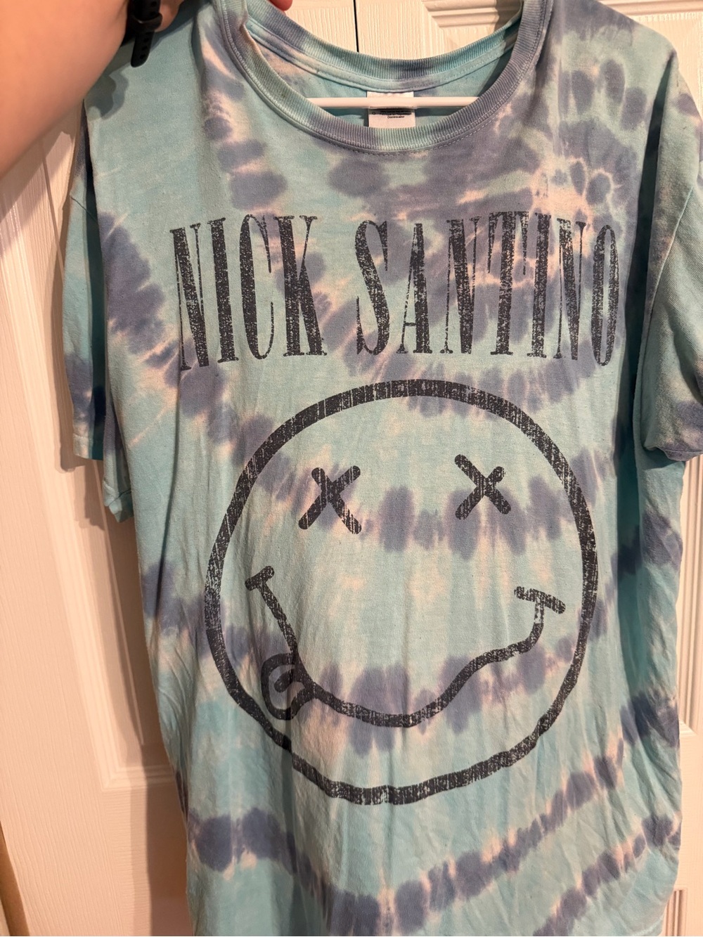 Gildan Tie-Dye Graphic Tee - Aqua & Lavender